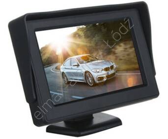 monitor LCD 4,3" na stopce do kamer cofania (kolor)