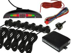 Czujnik parkowania 6 czujek (4 tył + 2 przód) z wyświetlaczem cyfrowo diodowym z buzerem