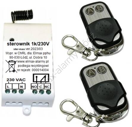 1K/230V Zdalne sterowanie Włącznik oświetlenia Uniwersalny sterownik